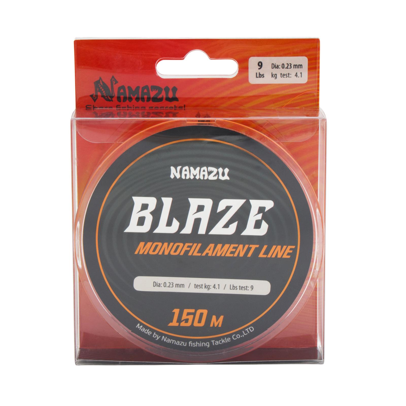 Леска Namazu Blaze, L-150 м, d-0,23 мм, test-4,1 кг, оранжевая - 5
