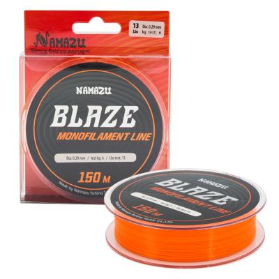 Леска Namazu Blaze, L-150 м, d-0,29 мм, test-6 кг, оранжевая - 1