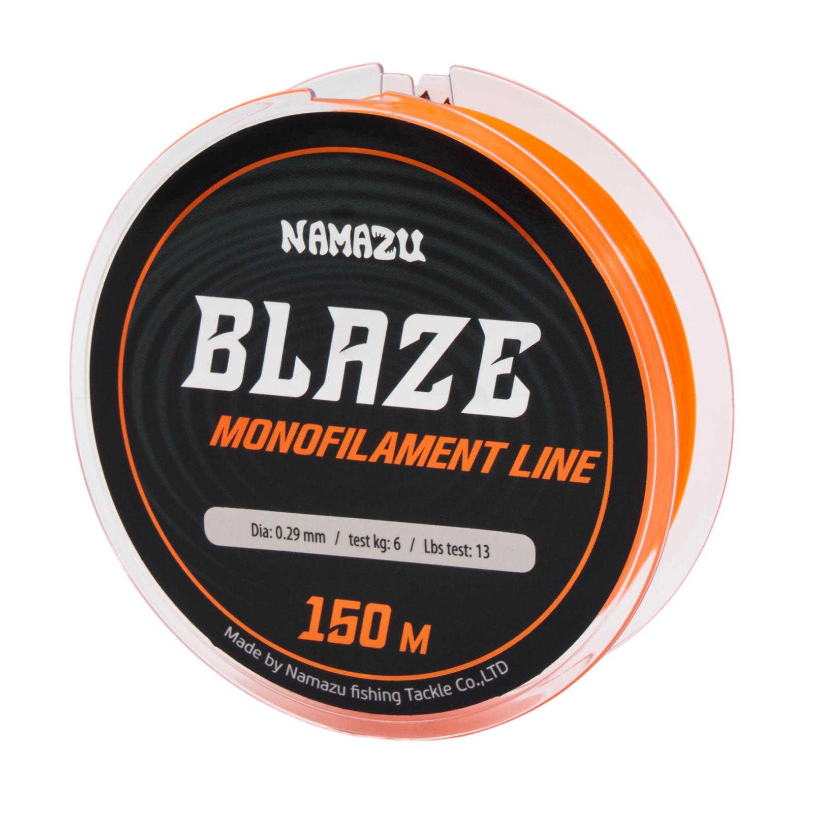 Леска Namazu Blaze, L-150 м, d-0,29 мм, test-6 кг, оранжевая - 2