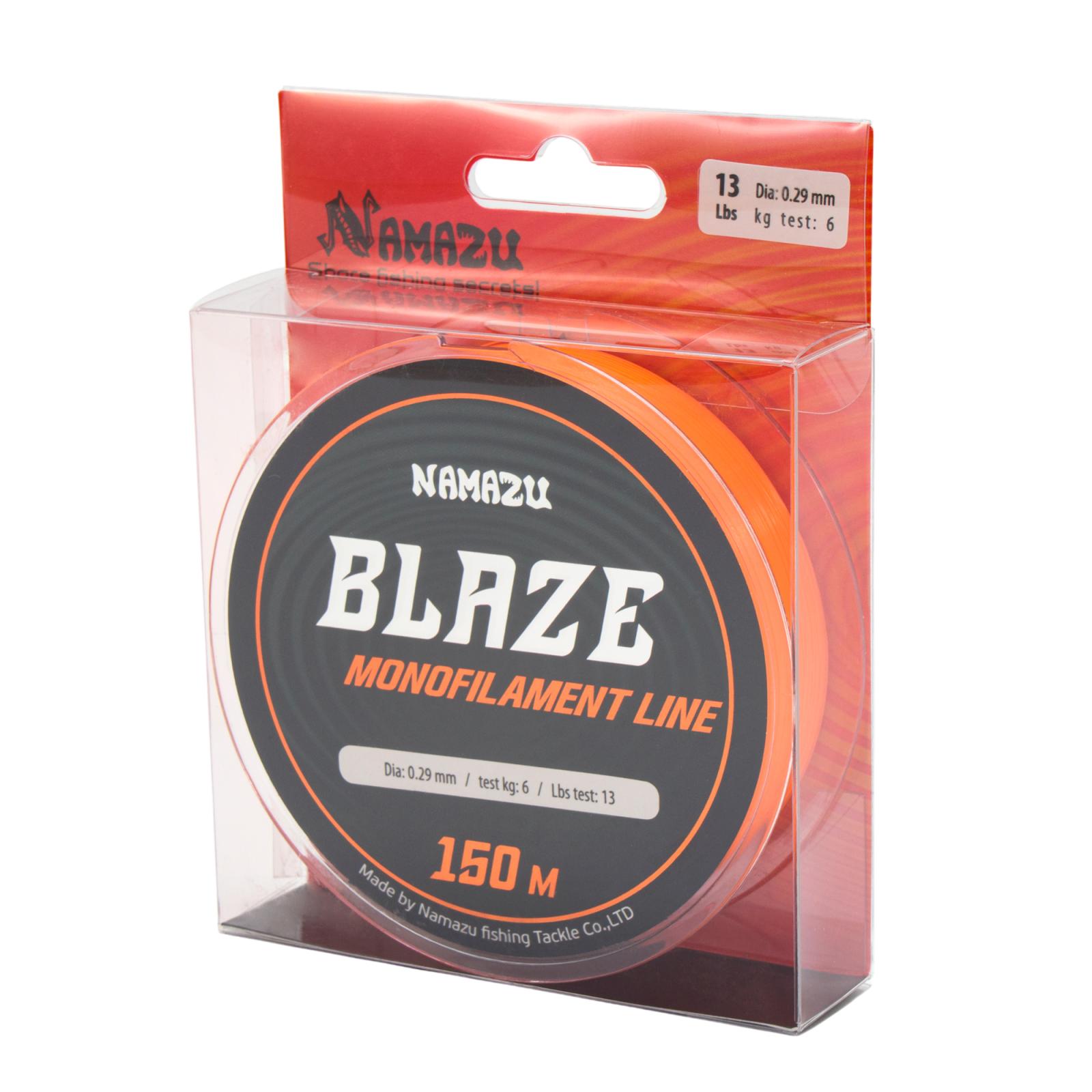 Леска Namazu Blaze, L-150 м, d-0,29 мм, test-6 кг, оранжевая - 4