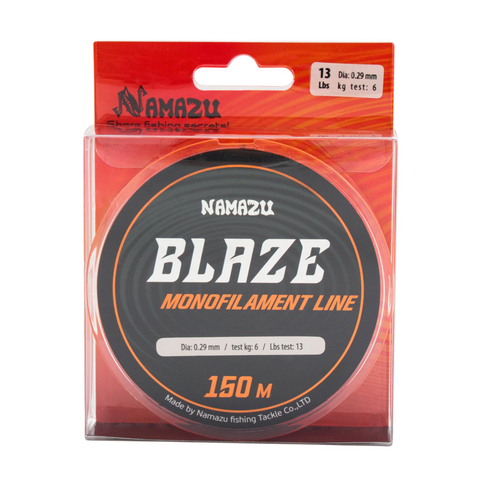 Леска Namazu Blaze, L-150 м, d-0,29 мм, test-6 кг, оранжевая - 5