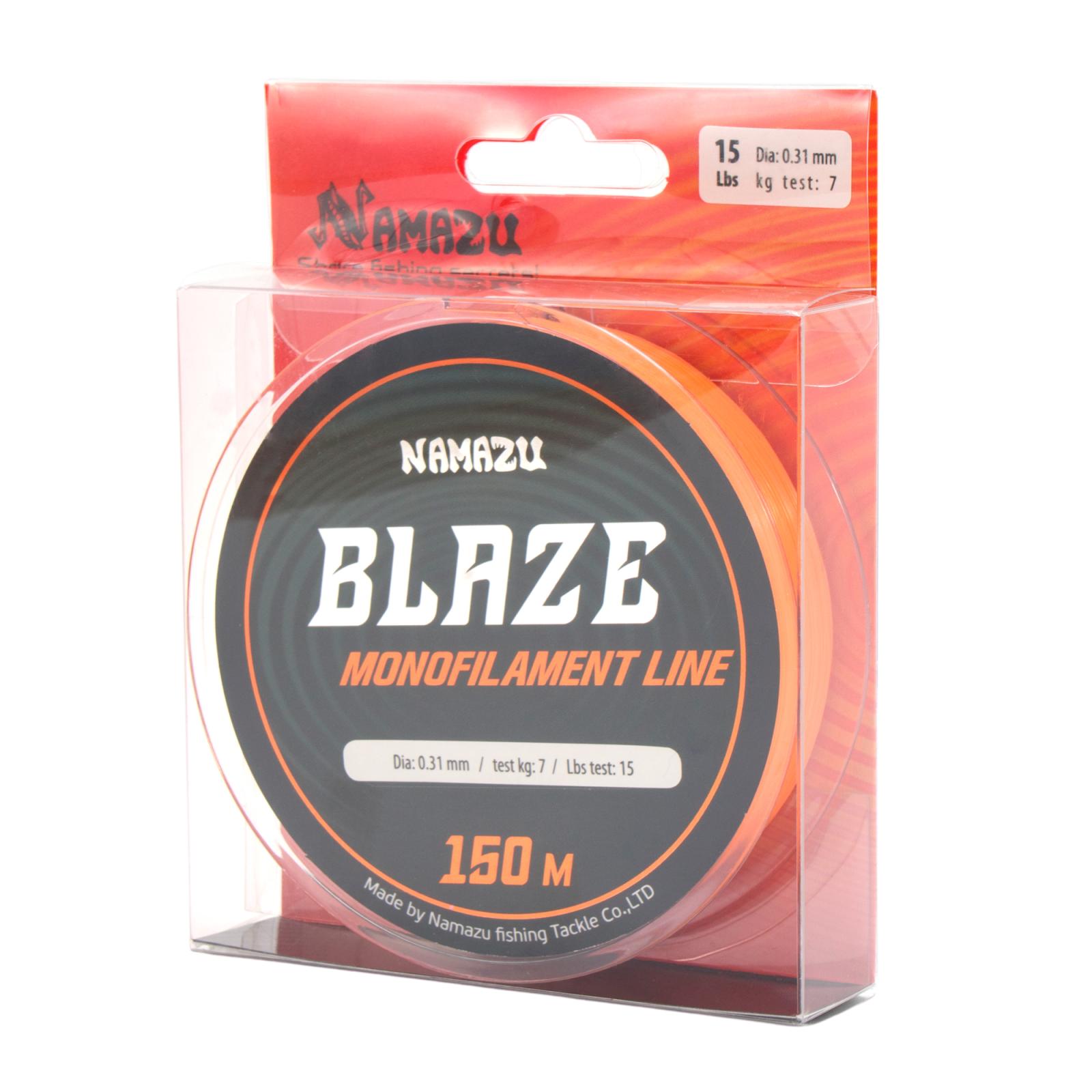 Леска Namazu Blaze, L-150 м, d-0,31 мм, test-7 кг, оранжевая - 4