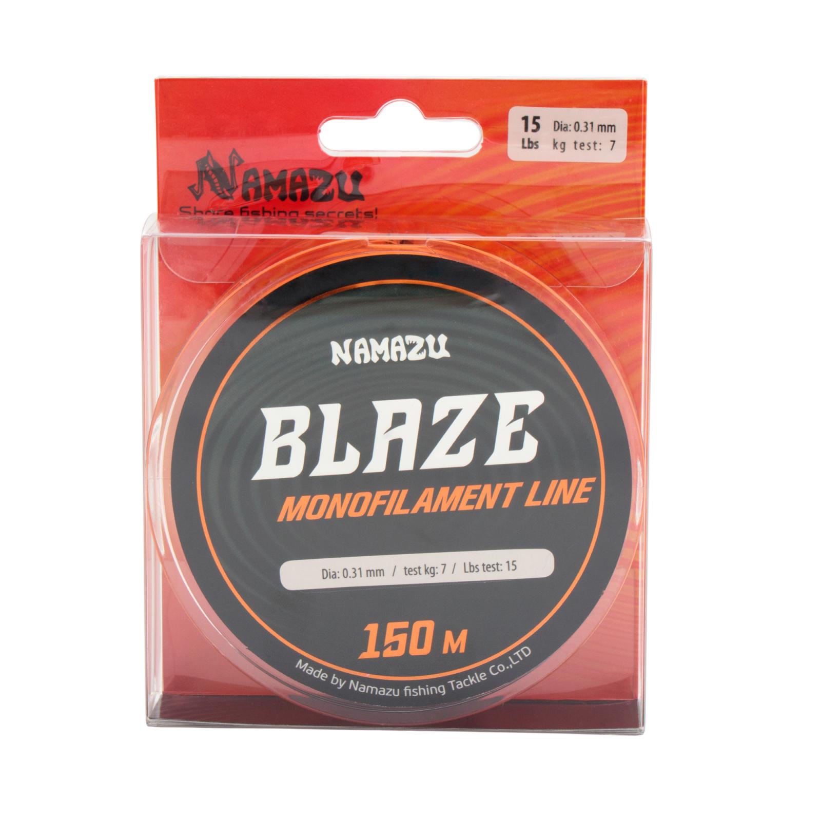 Леска Namazu Blaze, L-150 м, d-0,31 мм, test-7 кг, оранжевая - 5