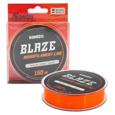 Леска Namazu Blaze, L-150 м, d-0,37 мм, test-9 кг, оранжевая - 1