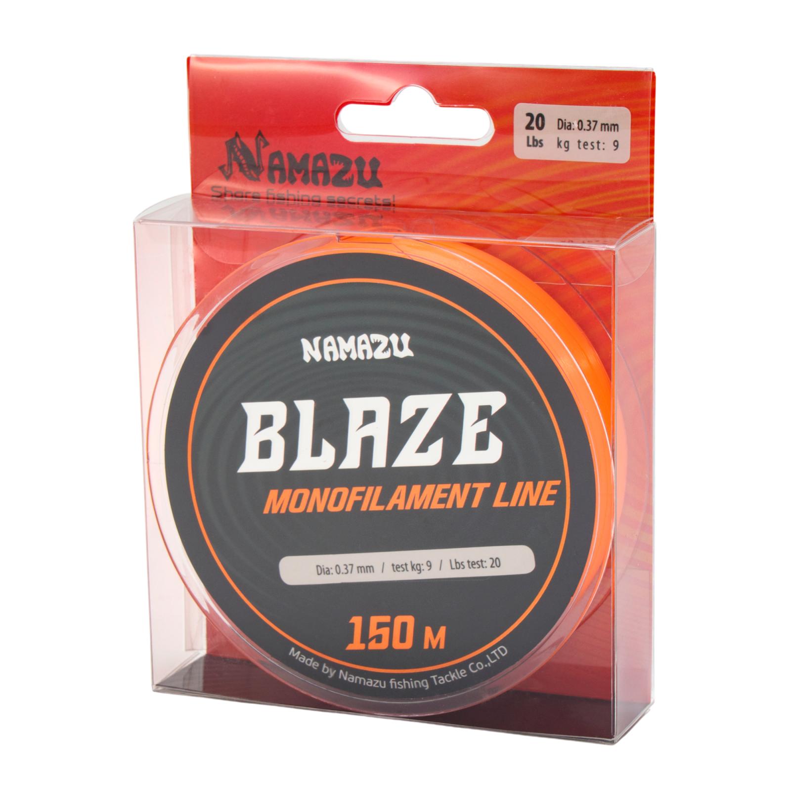 Леска Namazu Blaze, L-150 м, d-0,37 мм, test-9 кг, оранжевая - 5