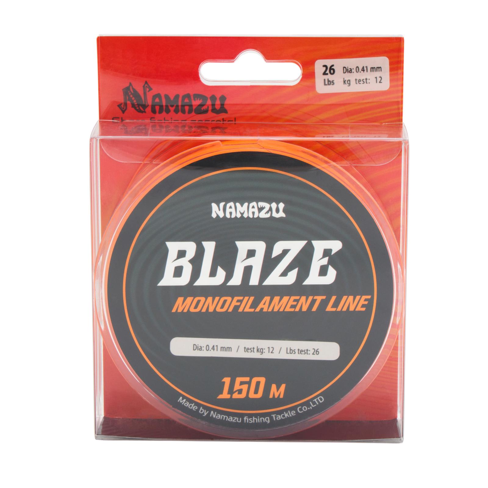 Леска Namazu Blaze, L-150 м, d-0,41 мм, test-12 кг, оранжевая - 5