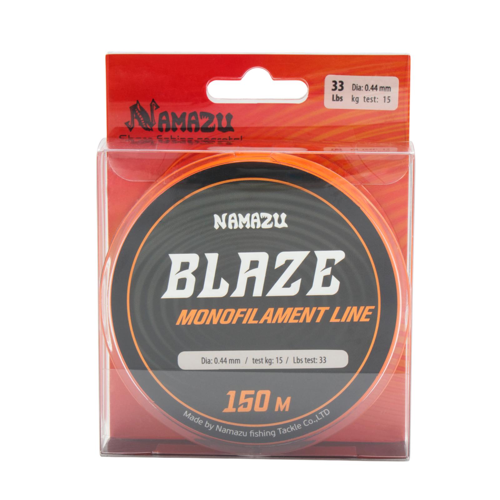 Леска Namazu Blaze, L-150 м, d-0,44 мм, test-15 кг, оранжевая - 5