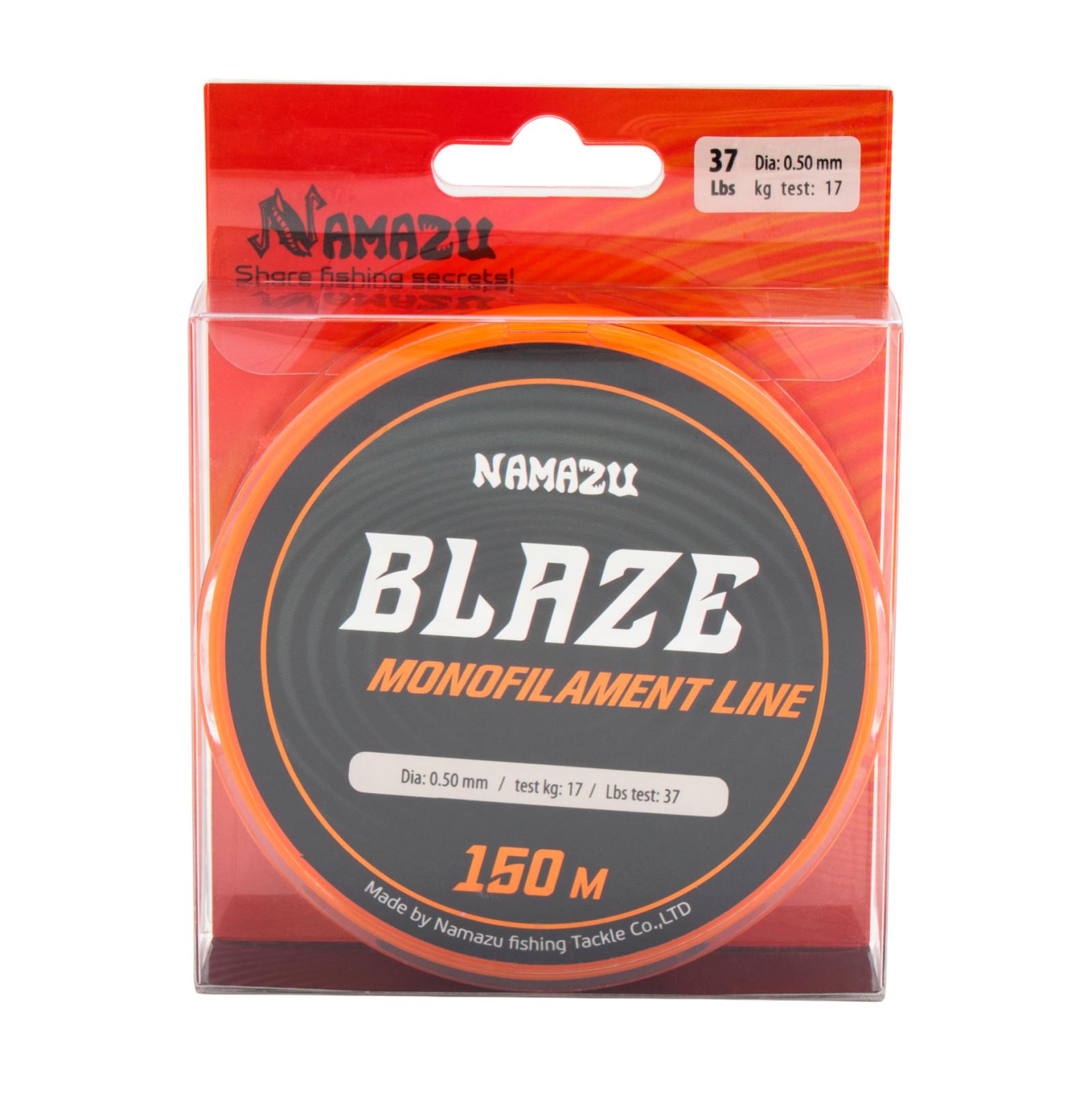 Леска Namazu Blaze, L-150 м, d-0,50 мм, test-17 кг, оранжевая - 5