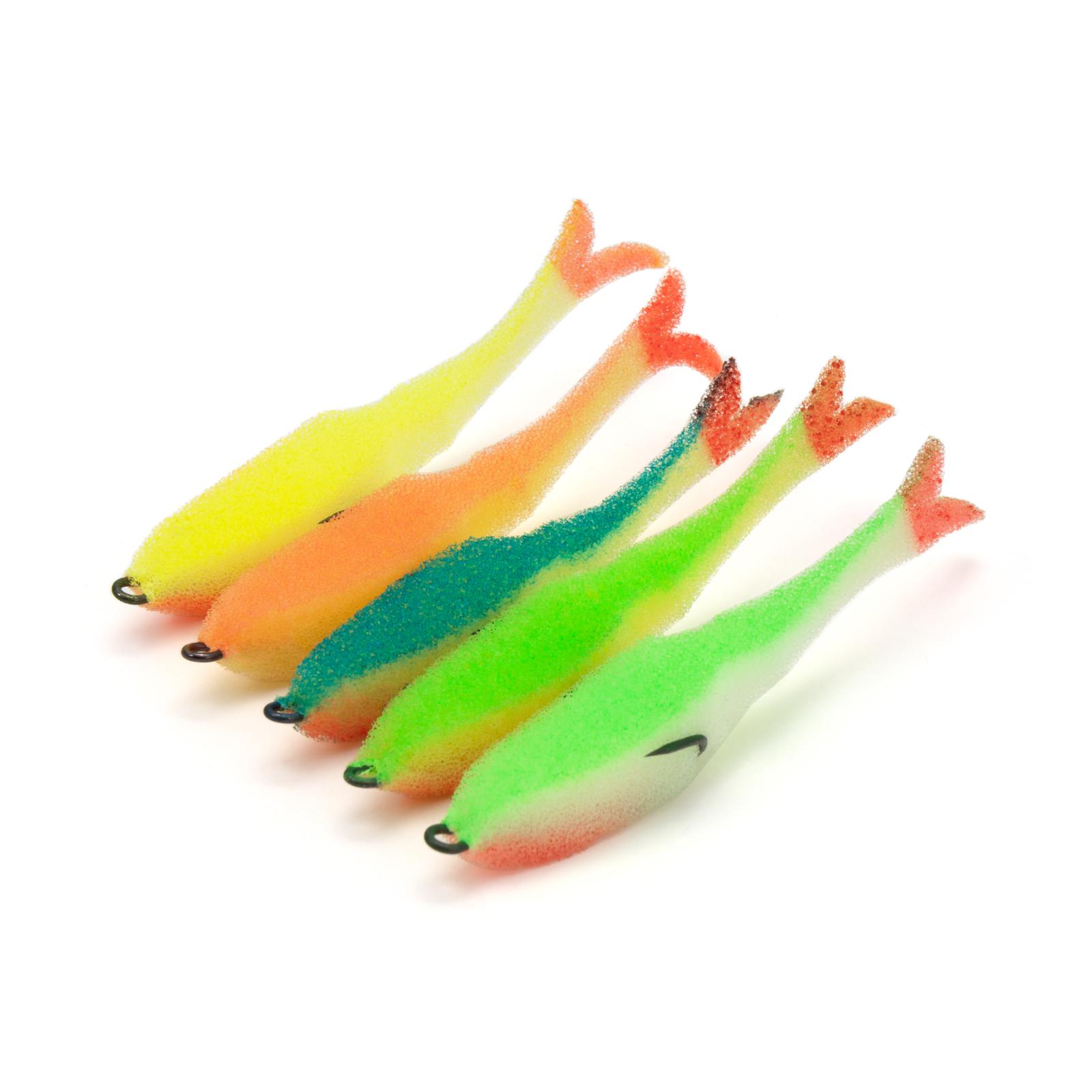 Поролоновая рыбка YAMAN Devious Minnow на двойнике, р. 105 мм, цвет MIX 2 (5 шт.)