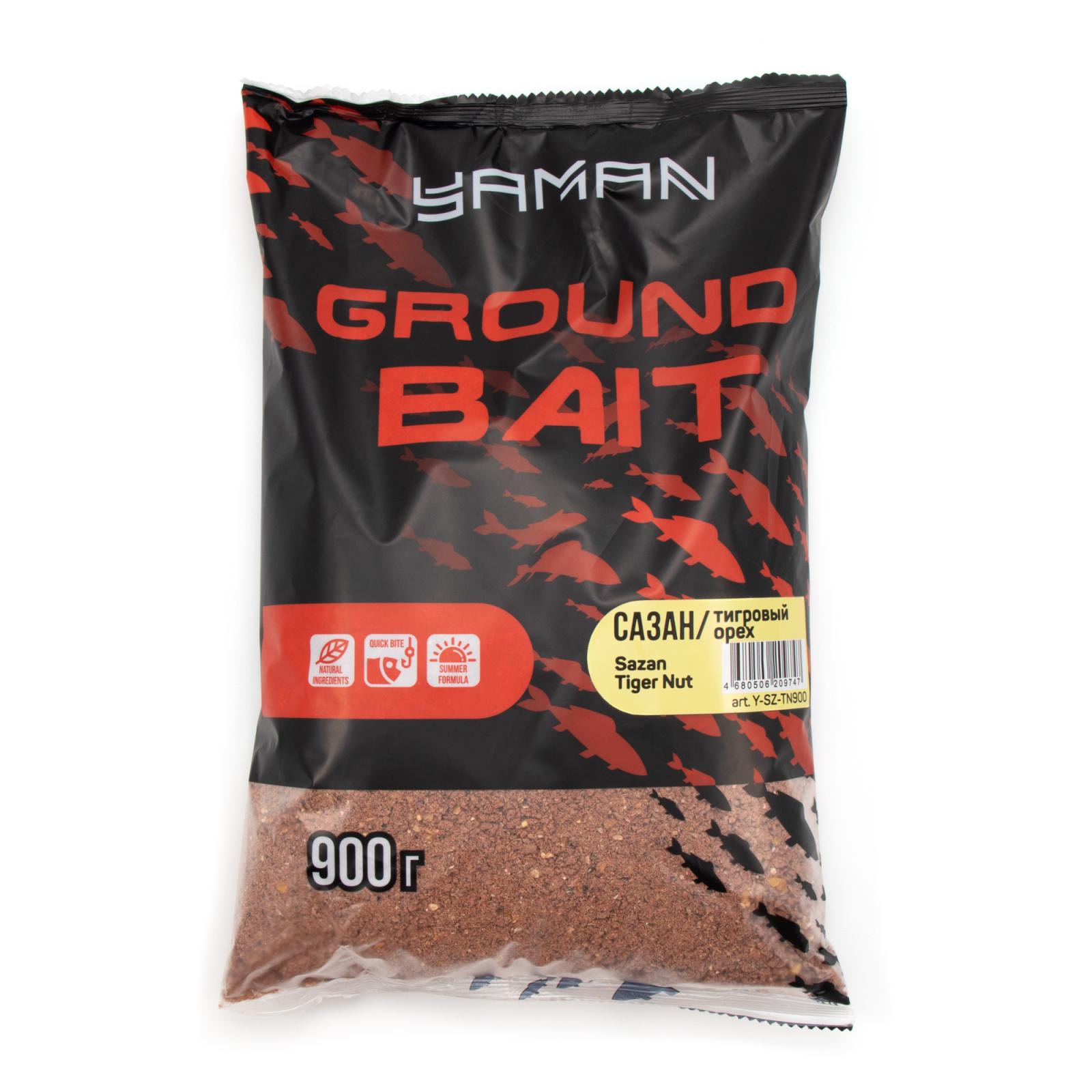 Прикормка Yaman Sazan Tiger Nut (сазан, тигровый орех), 900 г