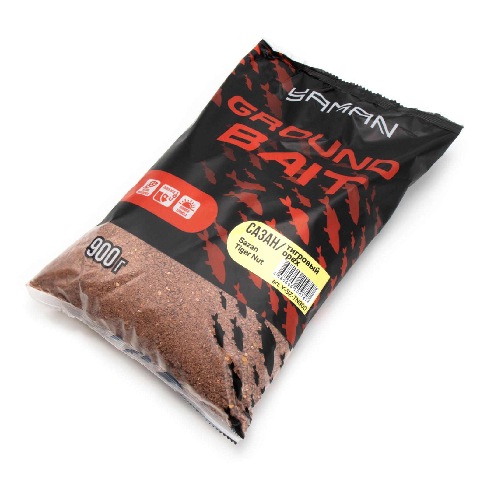 Прикормка Yaman Sazan Tiger Nut (сазан, тигровый орех), 900 г - 2