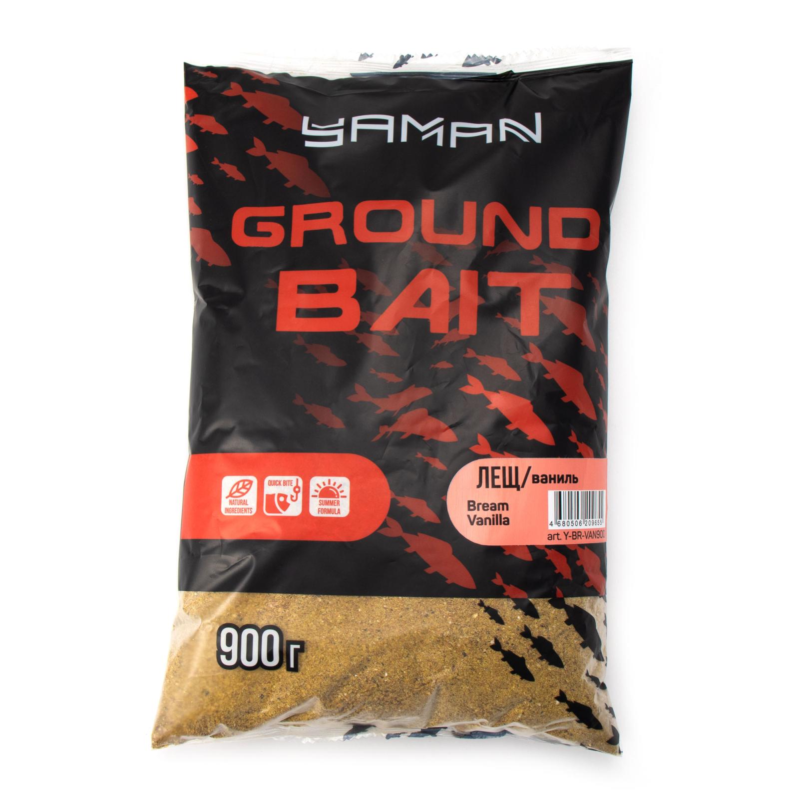Прикормка Yaman Bream Vanilla (лещ, ваниль), 900 г - 1