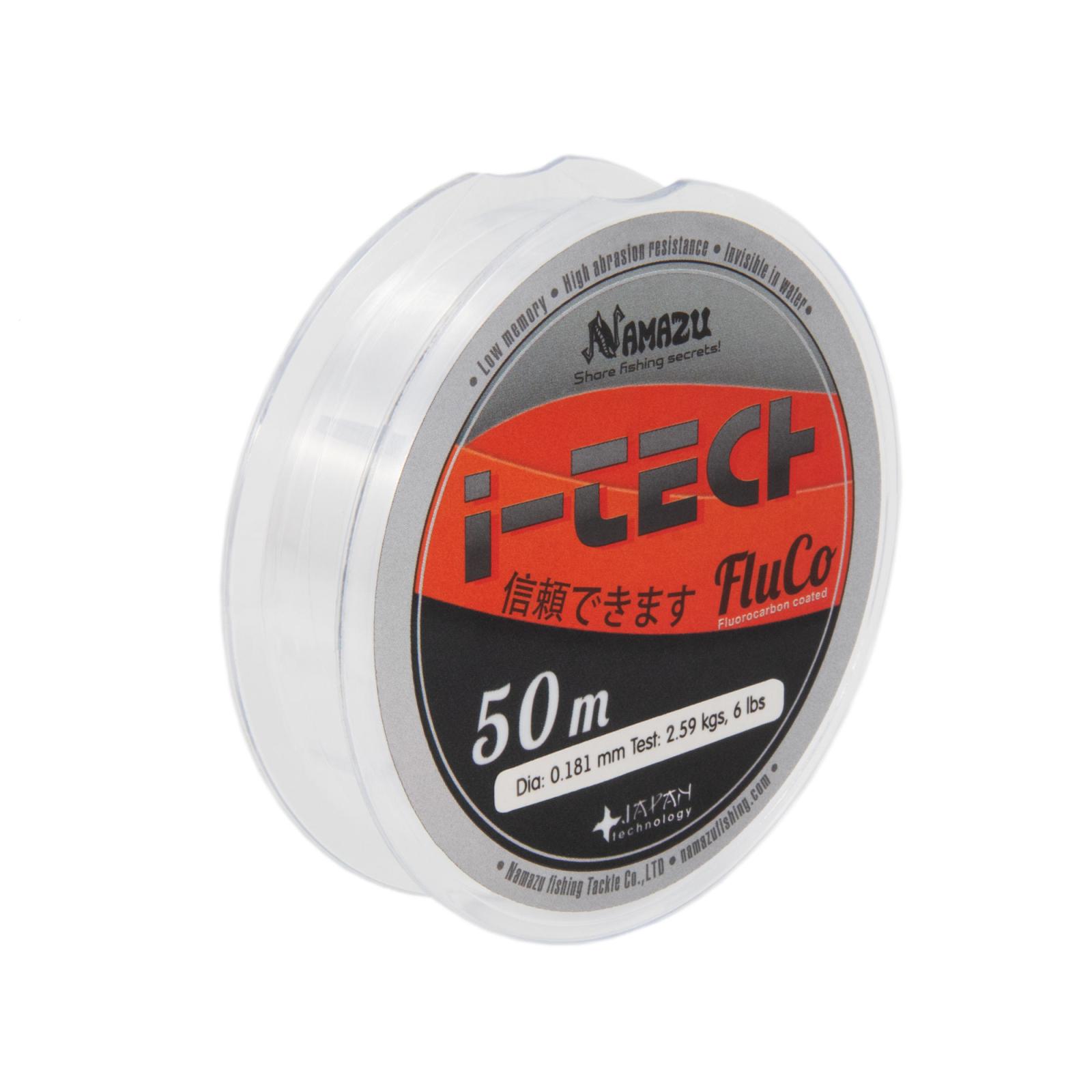 Леска Namazu "I-Tech Fluco", L-50 м, d-0,181 мм, test-2,59 кг, прозрачная - 3