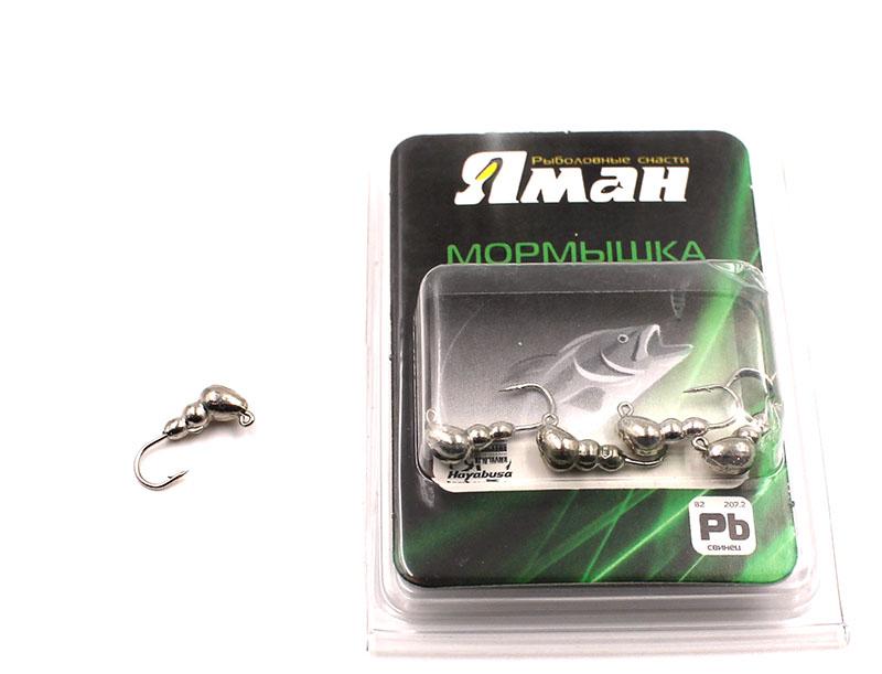 Мормышка "ЯМАН" муравей с ушком,цв.NL, d 5, вес 0,9 г (уп. 5 шт.)