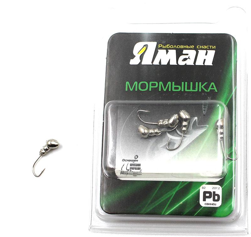 Мормышка "ЯМАН" муравей с отв.,цв.NL, d 3, вес 0,3 г (уп. 5 шт.)