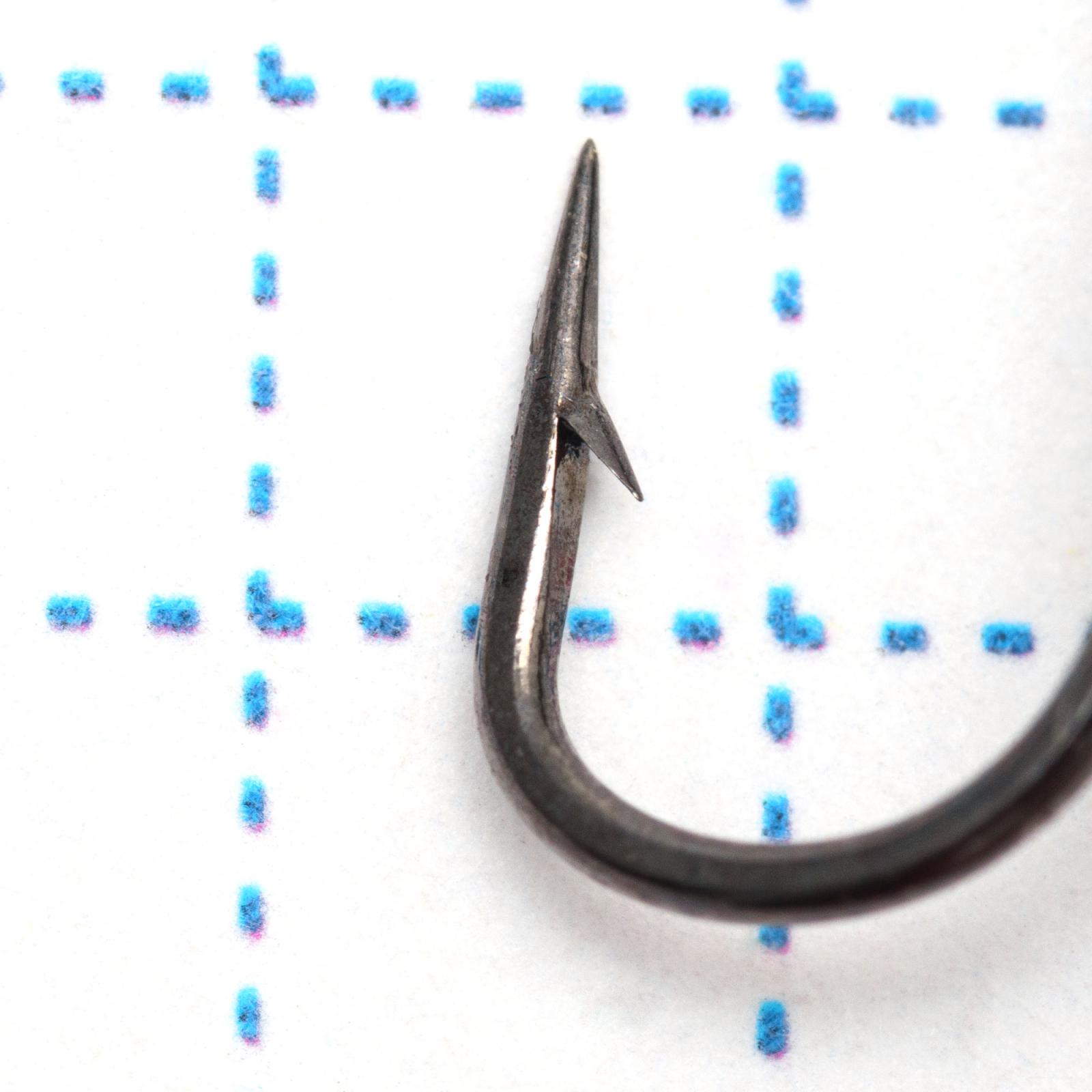 Крючок KOI "ROUND TREBLE", размер 8 (INT), цвет BN, тройник (10 шт.) - 4