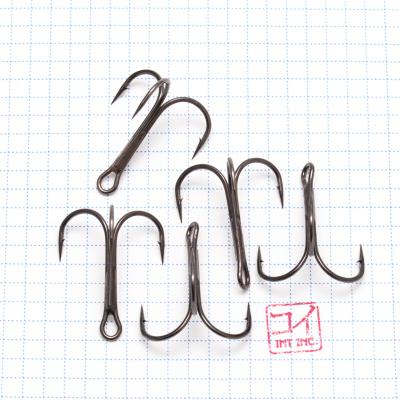 Крючок KOI "ROUND TREBLE", размер 1/0 (INT), цвет BN, тройник (5 шт.) - 3