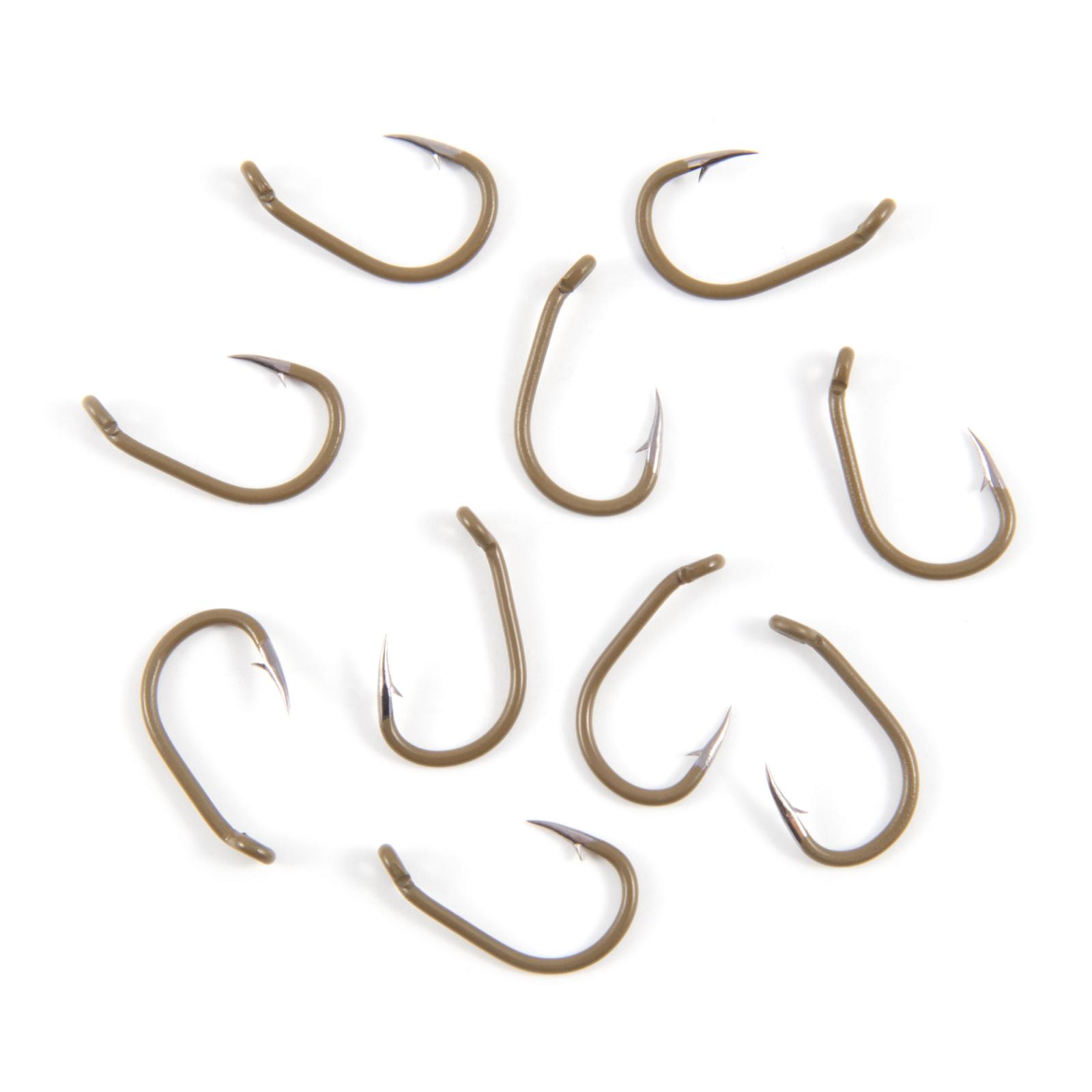 Крючок KOI "CARP SPECIALIST ", размер 4 (INT), цвет OL, карповый (10 шт.) - 3