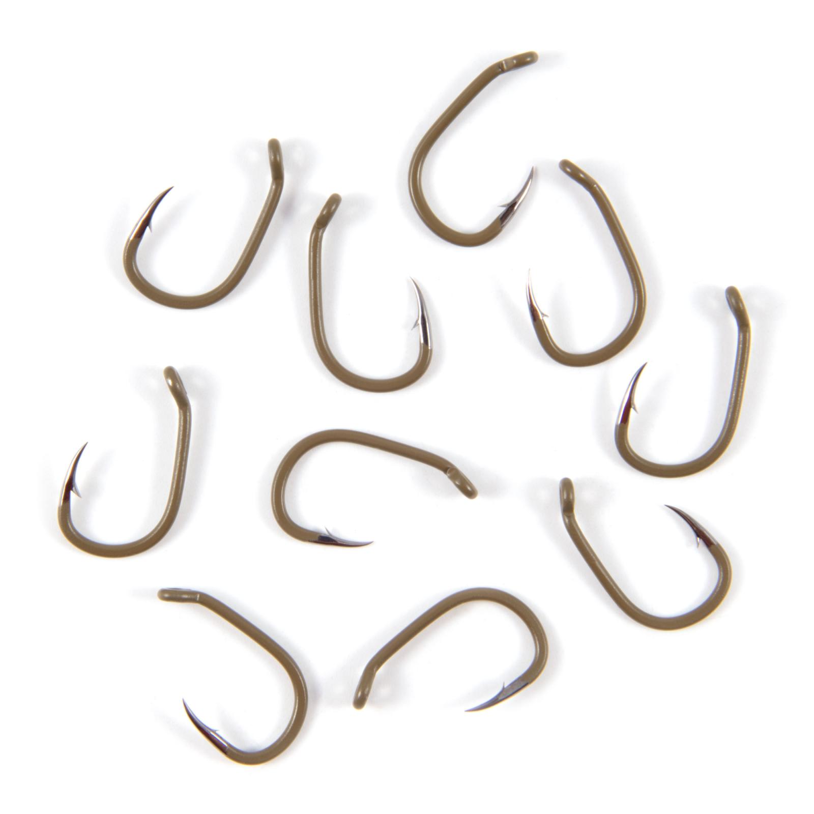 Крючок KOI "CARP SPECIALIST ", размер 6 (INT), цвет OL, карповый (10 шт.) - 3