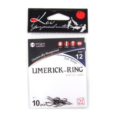 Крючок KOI "LIMERICK-RING", размер 12 (INT), цвет BN (10 шт.) - 4