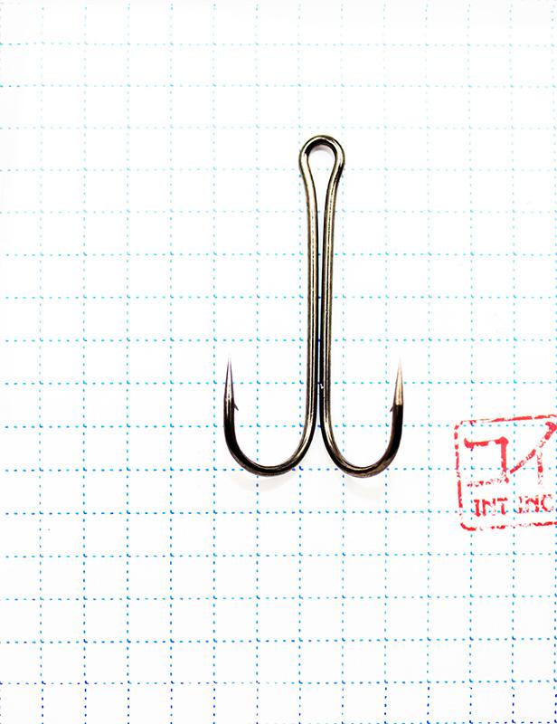 Крючок KOI "DOUBLE HOOK", размер 1/0 (INT) цвет BN, двойник (10 шт.) - 1