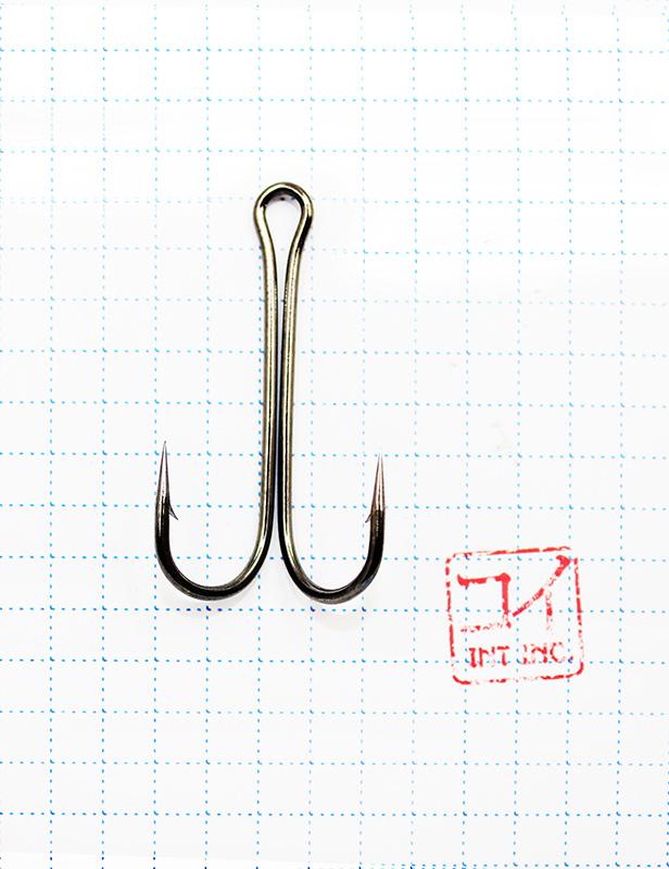 Крючок KOI "DOUBLE HOOK", размер 2/0 (INT), цвет BN, двойник (10 шт.) - 1