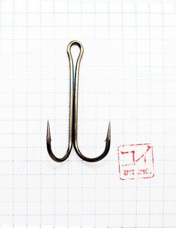 Крючок KOI "DOUBLE HOOK", размер 3/0 (INT), цвет BN, двойник (10 шт.) - 1