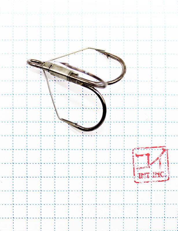 Крючок KOI "WEEDLESS TREBLE HOOK", размер 2/0 (INT), цвет BN, тройник незацепляйка (5 шт.)