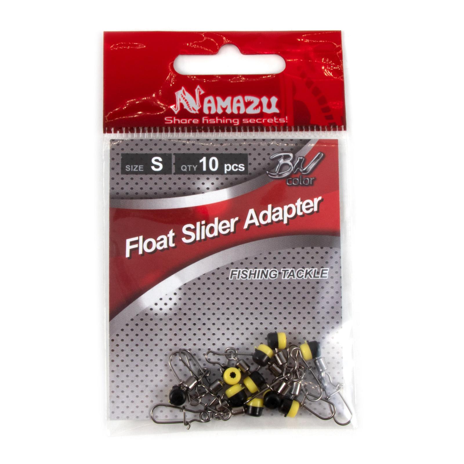 Крепеж для скользящего поплавка Namazu FLOAT SLIDER ADAPTER, цв. BN, р. S (уп.10 шт) - 2
