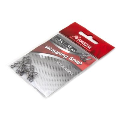 Безузловая застежка Namazu WRAPPING SNAP, цв. BN, р. XL, test-23 кг (уп.10 шт) - 4