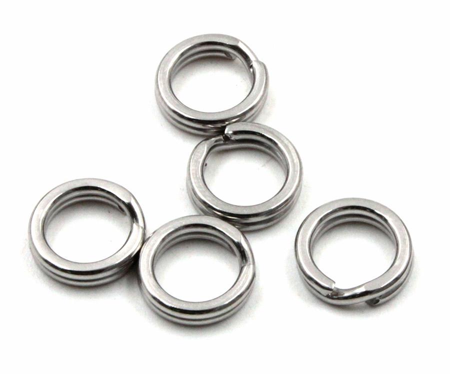 Заводное кольцо Namazu RING-A, цв. Cr, р. 7 ( d=5,6 mm), test-8 кг (уп.10 шт) - 1