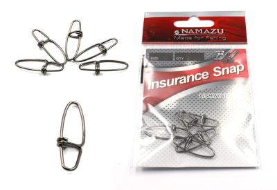 Карабин Namazu INSURANCE SNAP, цв. BN, р. 3, test-23 кг (уп. 5 шт) - 1