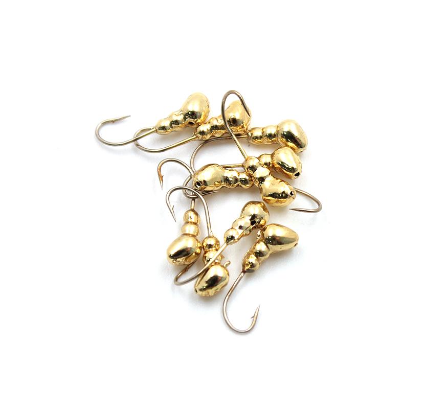 Мормышка "ЯМАН" муравей с отв.,цв.GOLD PLATED, d 4, вес 0,6 г (уп. 5 шт.)