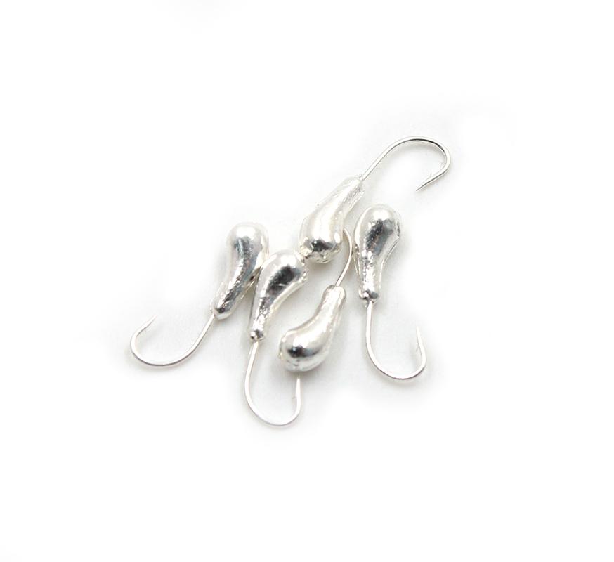 Мормышка "ЯМАН" уралка с отв.,цв.SILVER PLATED, d 3, вес 0,3 г (уп. 5 шт.)