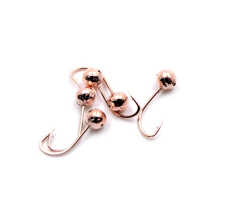 Мормышка "ЯМАН" шар с отв.,цв.COPPER PLATED, d 5, вес 0,7 г (уп. 5 шт.) - 1