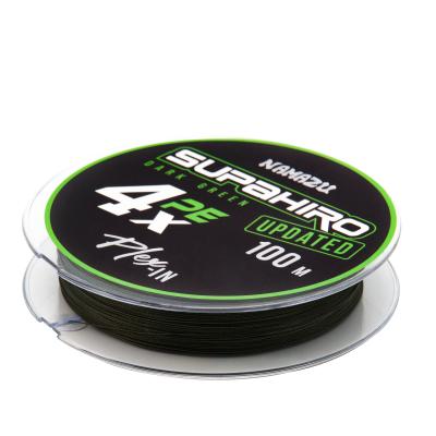 Шнур плетеный Namazu "Supahiro" 4Х, L-100 м, d-0,35 мм, test-25 кг, болотно-зеленый (мох) - 3