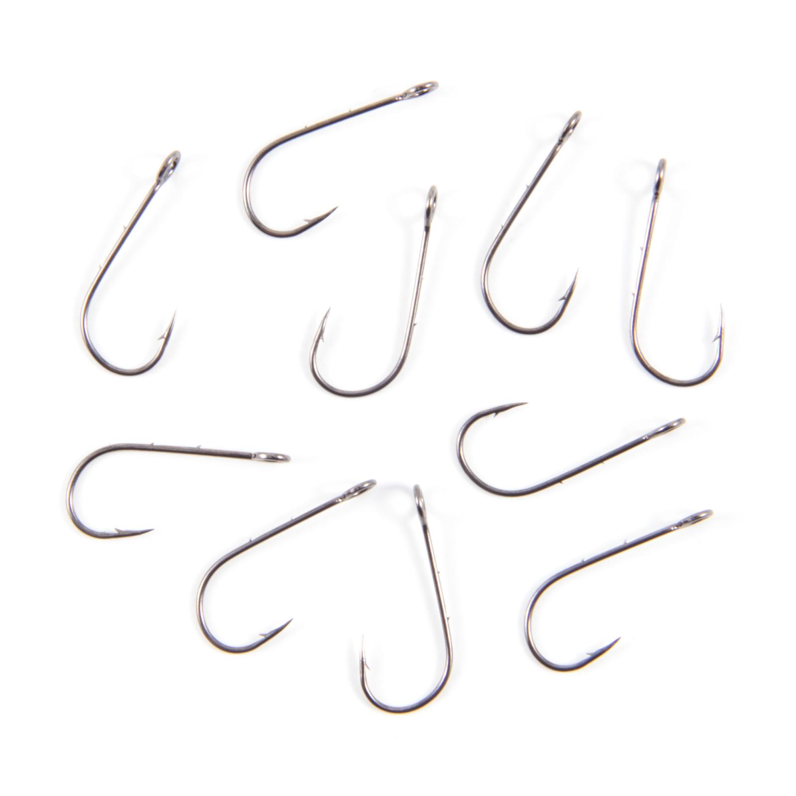 Крючок KOI "SINGLE SPOON HOOK 2", размер 6 (INT), цвет BN (10 шт.) - 3