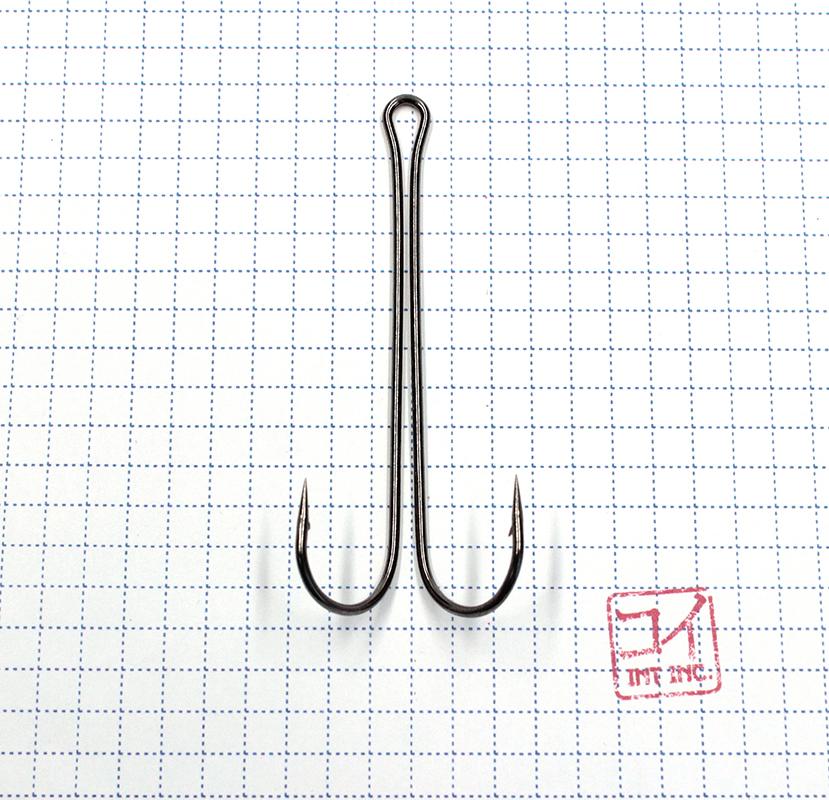 Крючок KOI "3 XL DOUBLE HOOK", размер 4/0 (INT), цвет BN, двойник (10 шт.)