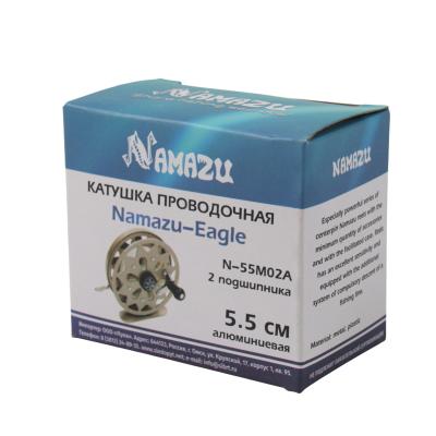 Катушка инерционная Namazu "Eagle" алюм. (2 подшипника), р. 5,5 см - 5