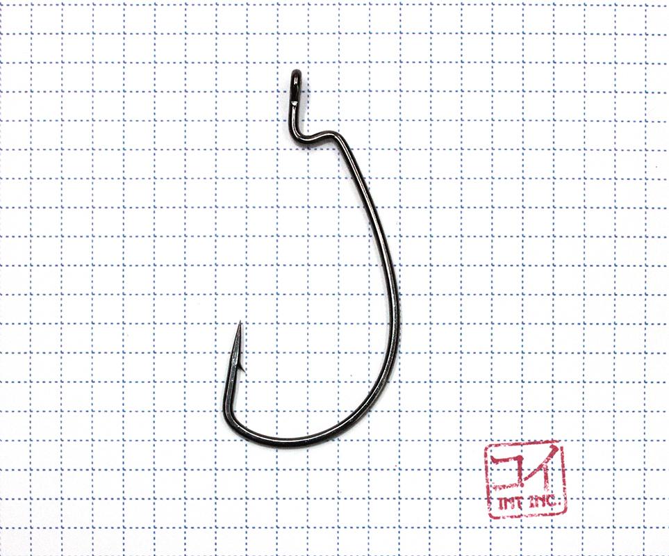 Крючок KOI "MAGNA SUPER LOCK WORM", размер 7/0 (INT), цвет BN, офсетный (5 шт.)