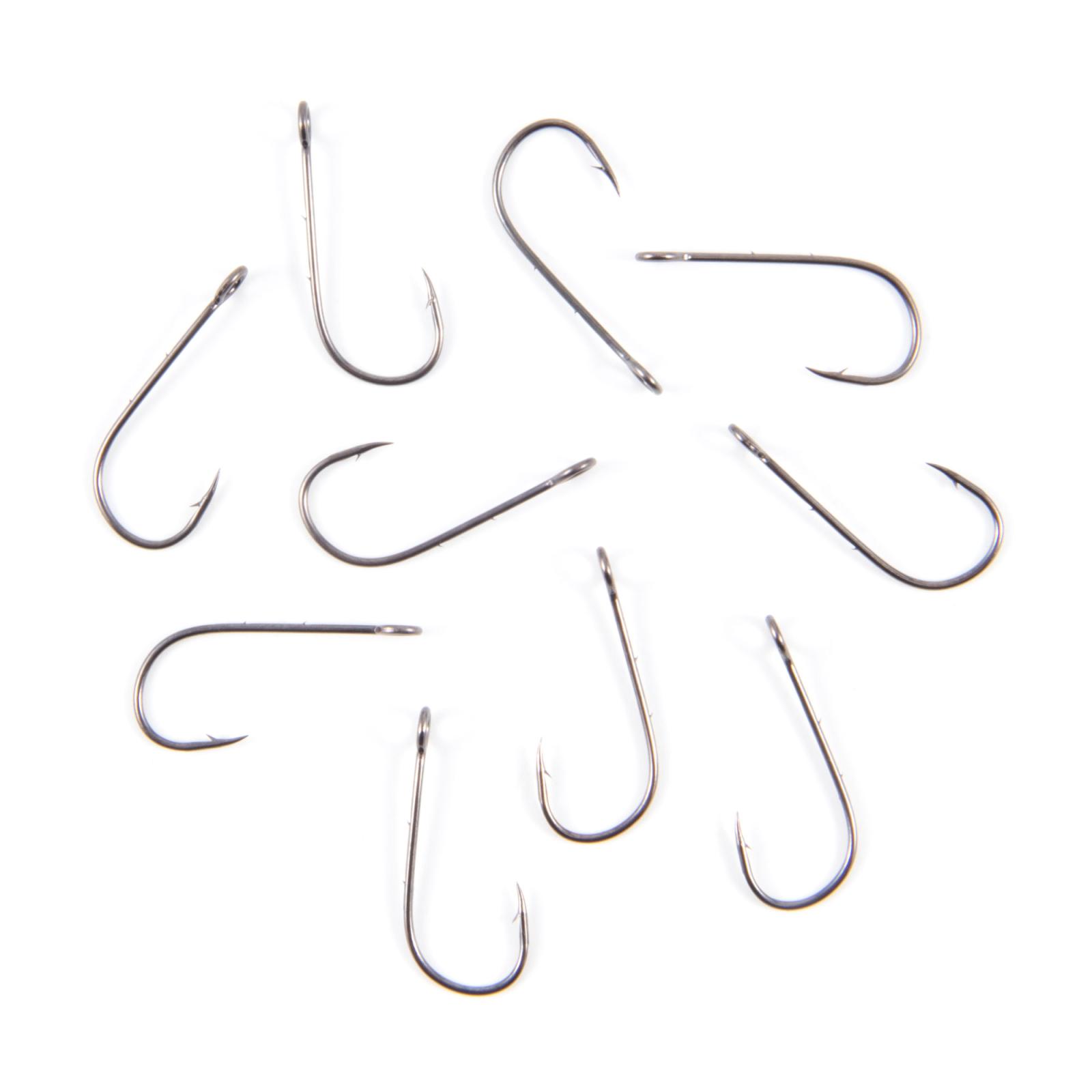 Крючок KOI "SINGLE SPOON HOOK 2", размер 4 (INT), цвет BN (10 шт.) - 3