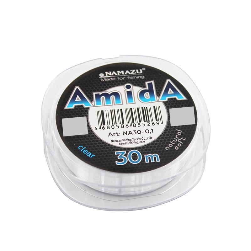 Леска Namazu "Amida", L-30 м, d-0,18 мм, test-4,20 кг, прозрачная (уп. 10 шт.) - 1