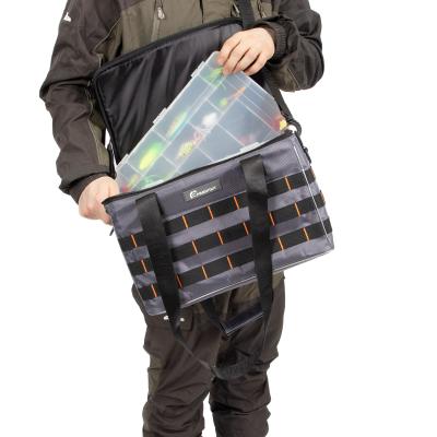 Сумка рыболовная "СЛЕДОПЫТ" Base Lure Bag XL, 38х26х25 см, цв. серый + 5 коробок Luno 28 - 8