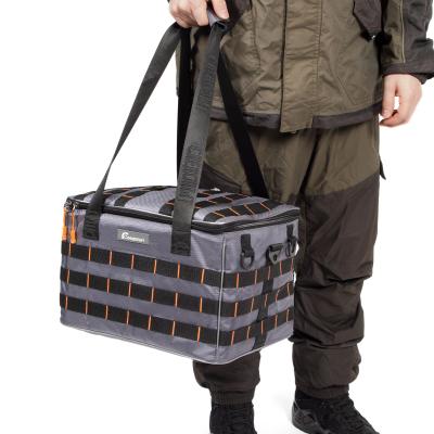 Сумка рыболовная "СЛЕДОПЫТ" Base Lure Bag XL, 38х26х25 см, цв. серый + 5 коробок Luno 28 - 9
