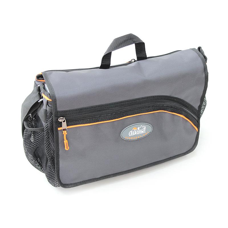 Сумка рыболовная "СЛЕДОПЫТ" Street Fishing Bag, 30х38х16 см, цв. серый + 3 коробки (2 Luno 20/1 Luno