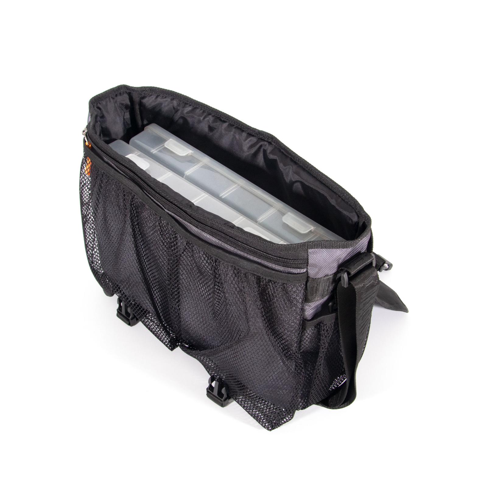 Сумка рыболовная "СЛЕДОПЫТ" Street Fishing Bag, 30х38х16 см, цв. серый + 3 коробки (2 Luno 20/1 Luno - 5