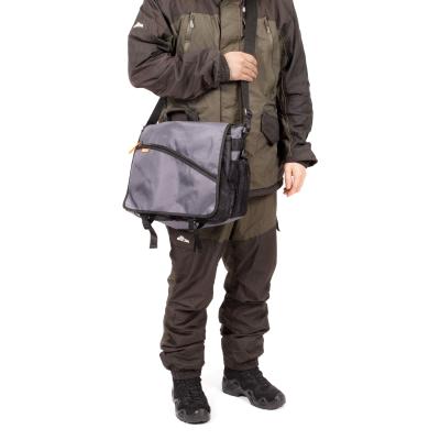 Сумка рыболовная "СЛЕДОПЫТ" Street Fishing Bag, 30х38х16 см, цв. серый + 3 коробки (2 Luno 20/1 Luno - 6