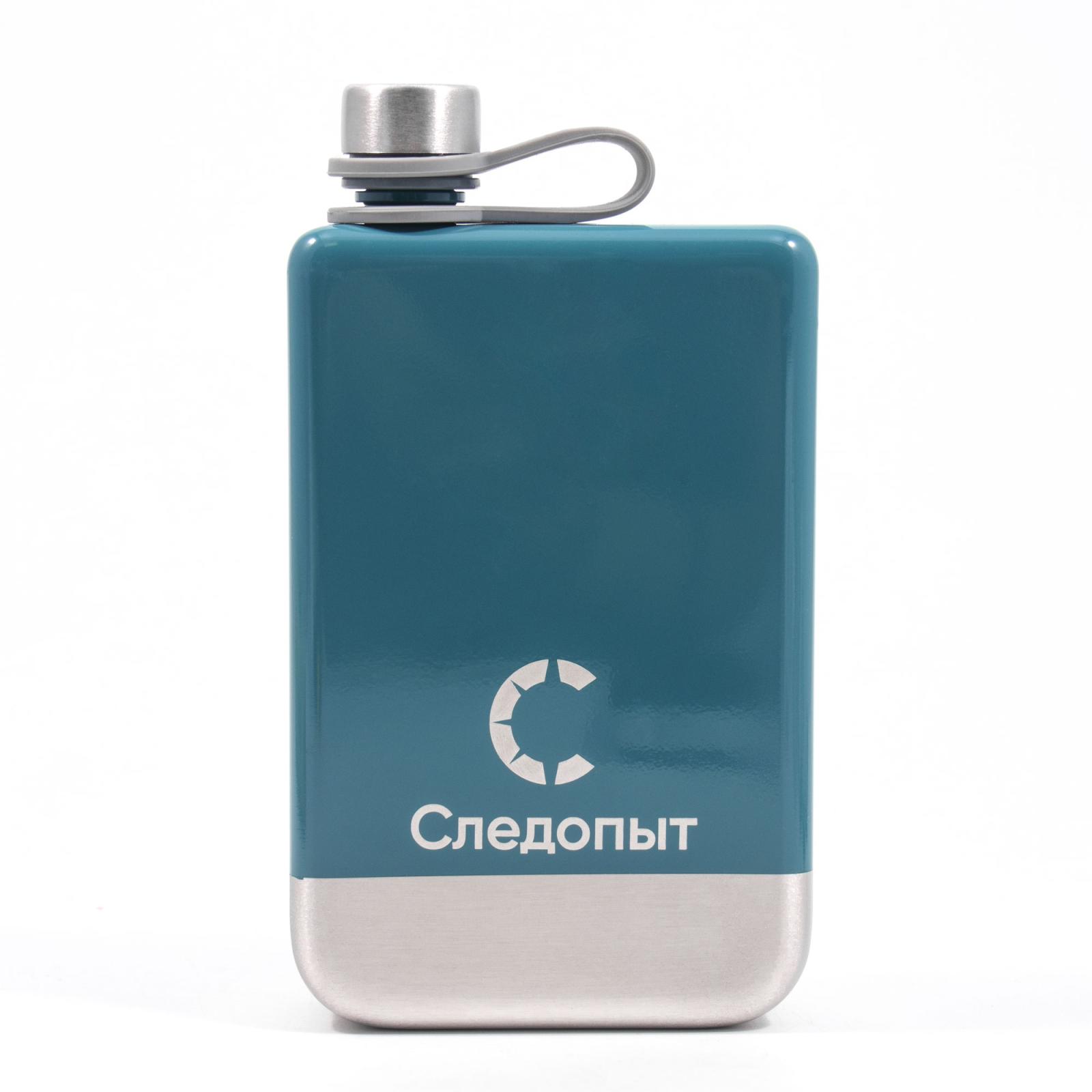 Фляжка «СЛЕДОПЫТ Green Edition – Traveller» зеленая, 230 мл, сталь 304 - 6