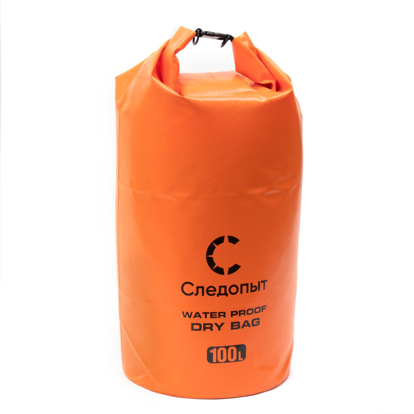 Гермомешок "СЛЕДОПЫТ - Dry Bag" без лямок, 100 л,ПВХ, цв. оранжевый - 2