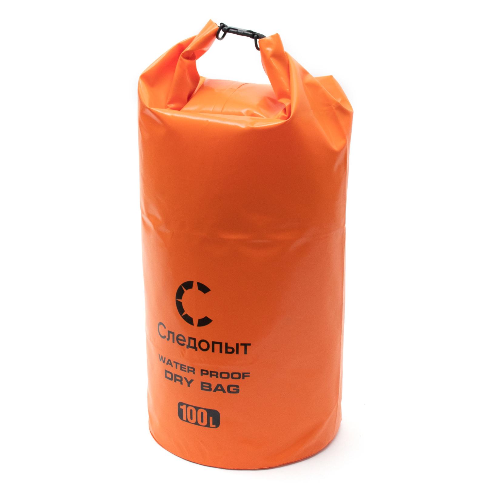 Гермомешок "СЛЕДОПЫТ - Dry Bag" без лямок, 100 л,ПВХ, цв. оранжевый - 3
